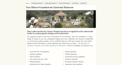 Desktop Screenshot of gazebosbyleisuredesigns.com